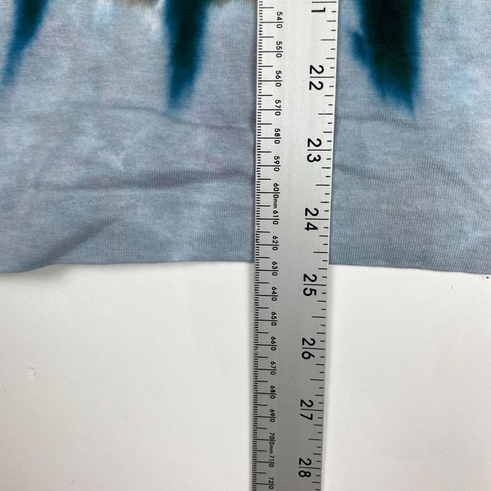 Vintage NWOT Y2K The Rolling Stones Liquid Blue Tie Dye T Shirt Mens Small - Picture 9 of 9